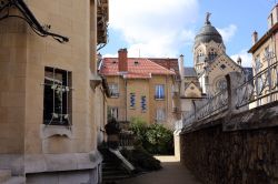 Particolare di Villa Majorelle a Nancy, Francia. Questo edificio è stato studio e casa del designer di mobili Louis Majorelle.
