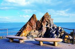 Passeggiata lungomare nel Comune di Arenzano, provincia di Genova, Liguria. Siamo nel parco naturale regionale del Beigua, area protetta della Liguria fra la città metropolitana di Genova ...