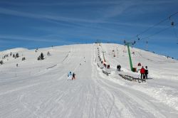 Pista innevata a St. Oswald - Bad Kleinkircheim, Carinzia, Austria.
