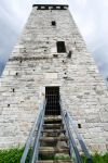 Primo piano della storica Torre di Buccionein Piemonte