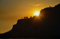 Realmonte, il profilo di Scala dei turchi al tramonto, sud della Sicilia - © D.serra1 / Shutterstock.com