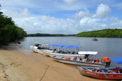 Rio Preguicas a Vassouras, località nei pressi di Barreirinhas, mnel nord-est del Brasile. Ci troviamo lungo la costa atlatica dello stato di Maranhao