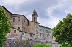 Uno scorcio panoramico della città di Bobbio, Piacenza, Emilia Romagna. Provincia genovese sino all'unità d'Italia, sino al 1923 fu parte del territorio di Pavia per poi ...