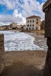 Scorcio ponaramico di Castellabate, Campania, Italia. Questo piccolo e grazioso villaggio in provincia di Salerno si affaccia sul mare: i suoi ambienti marini costituiscono l'area protetta ...