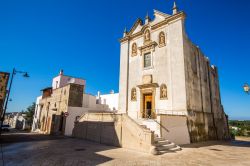 La Chiesa dell'Assunzione a Specchia in una giornata sera in autunno, nel Salento