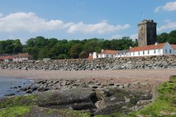 Un'immagine di Dysart nei pressi di Kirkcaldy, Scozia, UK. Questa località situata sulla costa sud-est della Scozia fra Kirkcaldy e West Wemyss è considerata un sobborgo della ...