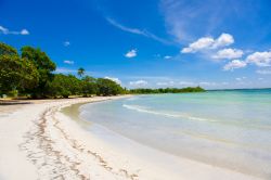 Spiaggia e mare a Playa Giron, Cuba. I colori di questi paesaggi sembrano usciti dalla tavolozza di un pittore.



