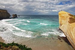 Veduta di Tunnel Beach, Nuova Zelanda, dall'alto. E' una delle spiagge più selvagge dell'isola  - © Jiri Foltyn / Shutterstock.com