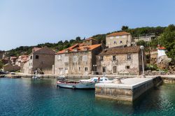 Sudurad, uno dei villaggi dell'isola di Sipan al largo di Dubrovnik in Croazia