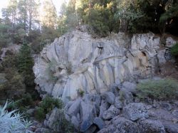 Lungo la strada che da La Orotava porta al Teide una sosta è d'obbligo al Mirador de La Piedra, la spettacolare formazione rocciosa a forma di fiore. Isola di Tenerife (Canarie).