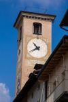 Torre dell'orologio del Comune di Demonte, provincia di Cuneo, Piemonte.



