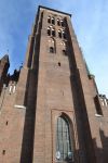 Torre della Basilica di Santa Maria: nella Główne Miasto di Danzica si trova la chiesa in mattoni più grande al mondo, dedicata a Santa Maria, conosciuta in polacco come Kościół ...