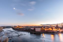 Tramonto a Bussolengo di Verona e il fiume Adige