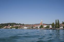 Uberlingen fotografata dal LAgo di Costanza, Germania