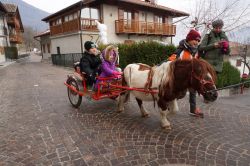 Un giro in carrozza per i bambini durante Natale, Rango, Trentino Alto Adige - © Andrea Izzotti / Shutterstock.com