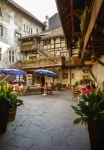 Un grazioso scorcio della cittadina di Bludenz, Austria, con edificio a graticcio - © mikolajn / Shutterstock.com