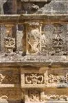 Un particolare della barocca colonna di Sant'Andrea a Presicce in Puglia.