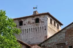 Un particolare di Roccabianca, il celebre castello di Colorno in Emilia-Romagna - © Miti74 / Shutterstock.com