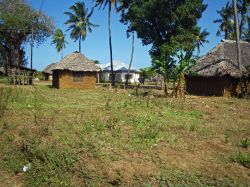 Un piccolo villaggio di capanne di fango con tetti di figlie di palma nei pressi della città di Malindi, Kenya - foto © Maurizio Biso / Shutterstock.com 