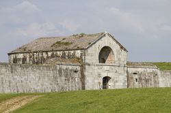 Un tratto delle fortificazioni storiche di Palmanova a sud di Udine