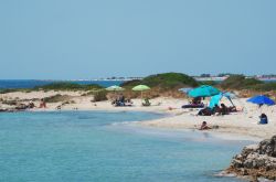 Una bella spiaggia presso la Marina di Salve in Salento, costa ionica della Puglia