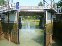 Una chiusa nella cittadina di Dolo, famosa per il fiume Brenta e le sue Ville Venete