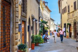Una strada del borgo storico di Castellina in Chianti in Toscana - © Elena Odareeva / Shutterstock.com