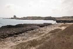 Una torre costiera nella zona di San Foca di Melendugno