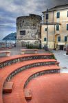 Uno scorcio del centro storico di Laigueglia, Liguria.


