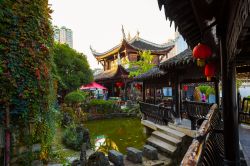 Uno scorcio del Cuiwei Garden a Guiyang, provincia di Guizhou (Cina). Considerato uno dei simboli della città, il Darden è un antico edificio - © Meiqianbao / Shutterstock.com ...