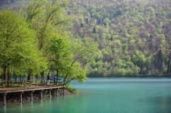 Uno scorcio del Lago di Baris in Friuli in Carnia 