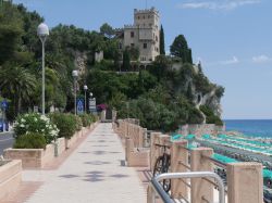 Uno scorcio del lungomare di Finale Ligure, riviera di ponente, provincia di Savona