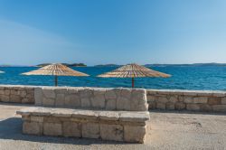 Uno scorcio del mare di Orebic dalla passeggiata, penisola di Peljesac (Dalmazia).

