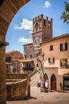 Uno scorcio del Palazzo Comunale a  Cortona in Toscana