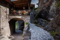 Uno scorcio della Garfagnana medievale: siamo a Piazza al Serchio di Lucca, in Toscana