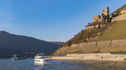 Uno scorcio delle gole del Reno nei pressi della città di Rudesheim, Assia, Germania - © fokke baarssen / Shutterstock.com