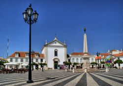 Uno scorcio di piazza Marques de Pombal a Vila Real de Santo Antonio, Portogallo.
