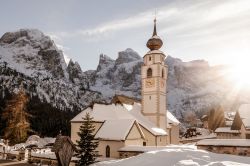 Uno scorcio invernale di San Cassiano in Alta Badia, Trentino Alto Adige
