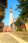 Uno scorcio serale del centro di Monfalcone, Friuli Venezia Giulia