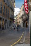 Uno splendido cane dei Pirenei a passeggio per Cauterets con i suoi proprietari, Francia - © Silverbackstock / Shutterstock.com