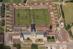 Veduta aerea del monastero di Nancy, Francia.
