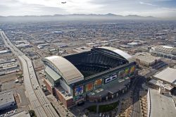 Veduta aerea del Professional Baseball Stadium di Phoenix, Arizona (USA).
