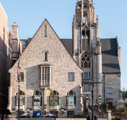 Veduta della Pres House a Madison (USA), una chiesa guidata da studenti e giovani professionisti. E' un importante esempio di architettura neogotica - © Avaniks / Shutterstock.com