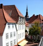 Veduta panoramica di Osnabruck, Germania. Questa cittadina è l'unica della Germania ad essere inserita in un parco nazionale.



