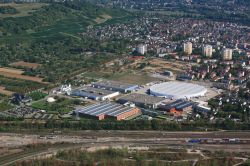Weil am Rhein, vista aerea della Vitra Design area in Germania