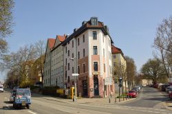 Weimar, Germania: un antico edificio all'intersezione di Friedrich-Elbert-Strasse e Eduard-Rosenthal-Strasse - © Alizada Studios / Shutterstock.com