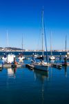 Yachts ormeggiati alla marina di Troia, Portogallo.
