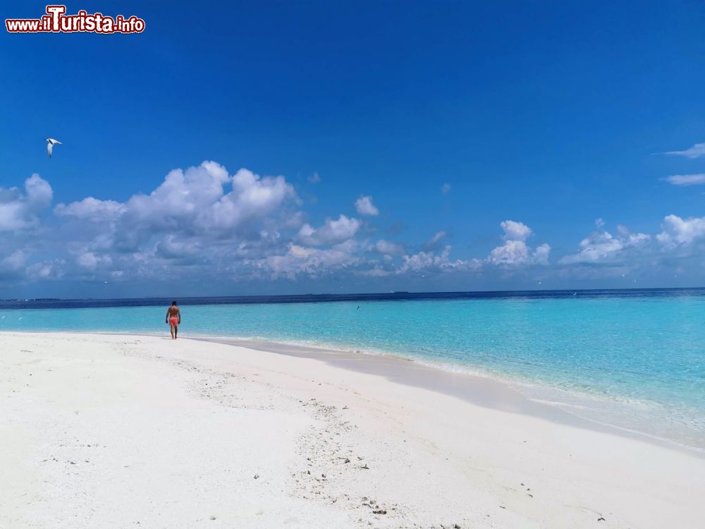 Immagine Una bella spiaggia raggungibile in barca alle Maldive