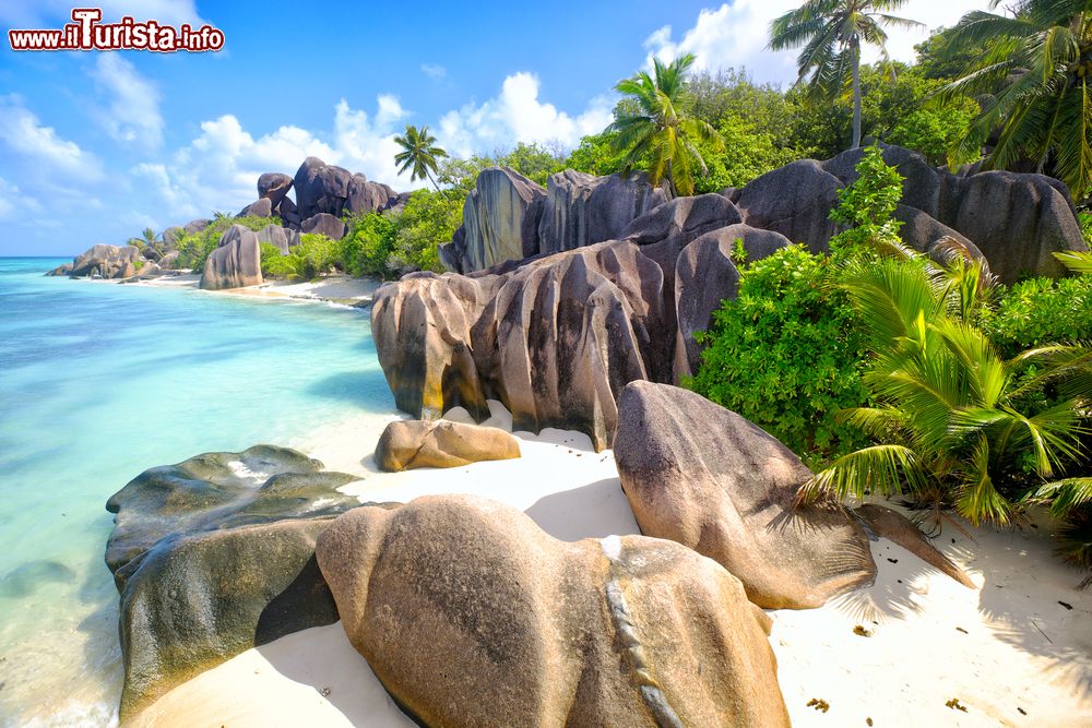 Immagine Una delle spiagge più belle delle Seychelles: Anse Source d'Argent  isola La Digue
