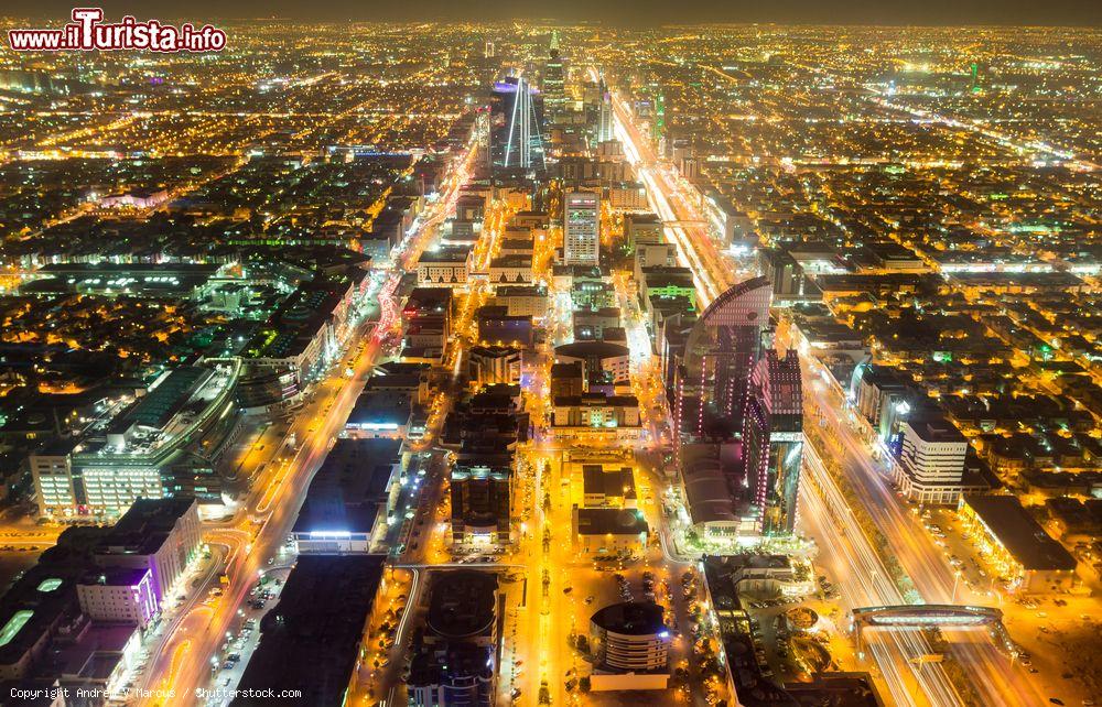 Immagine Una suggestiva veduta di Riyadh by night dalla cima della Kingdom Tower (Arabia Saudita) - © Andrew V Marcus / Shutterstock.com
